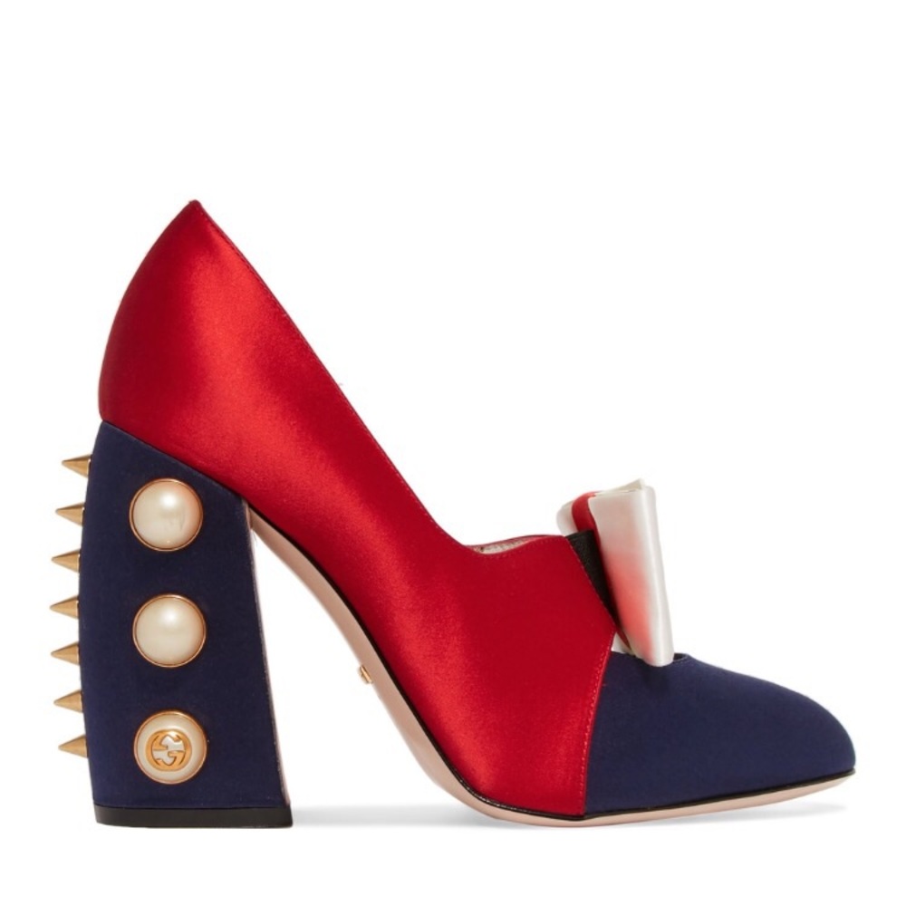 Satin Gucci pumps spring 2017 size 37